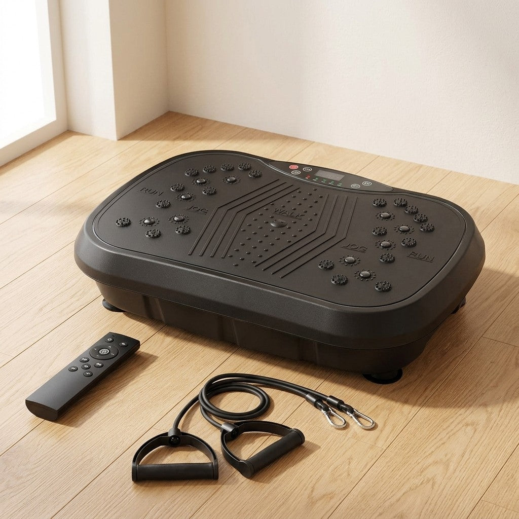 WalkHaven Pulse vibration plate with remote and resistance bands